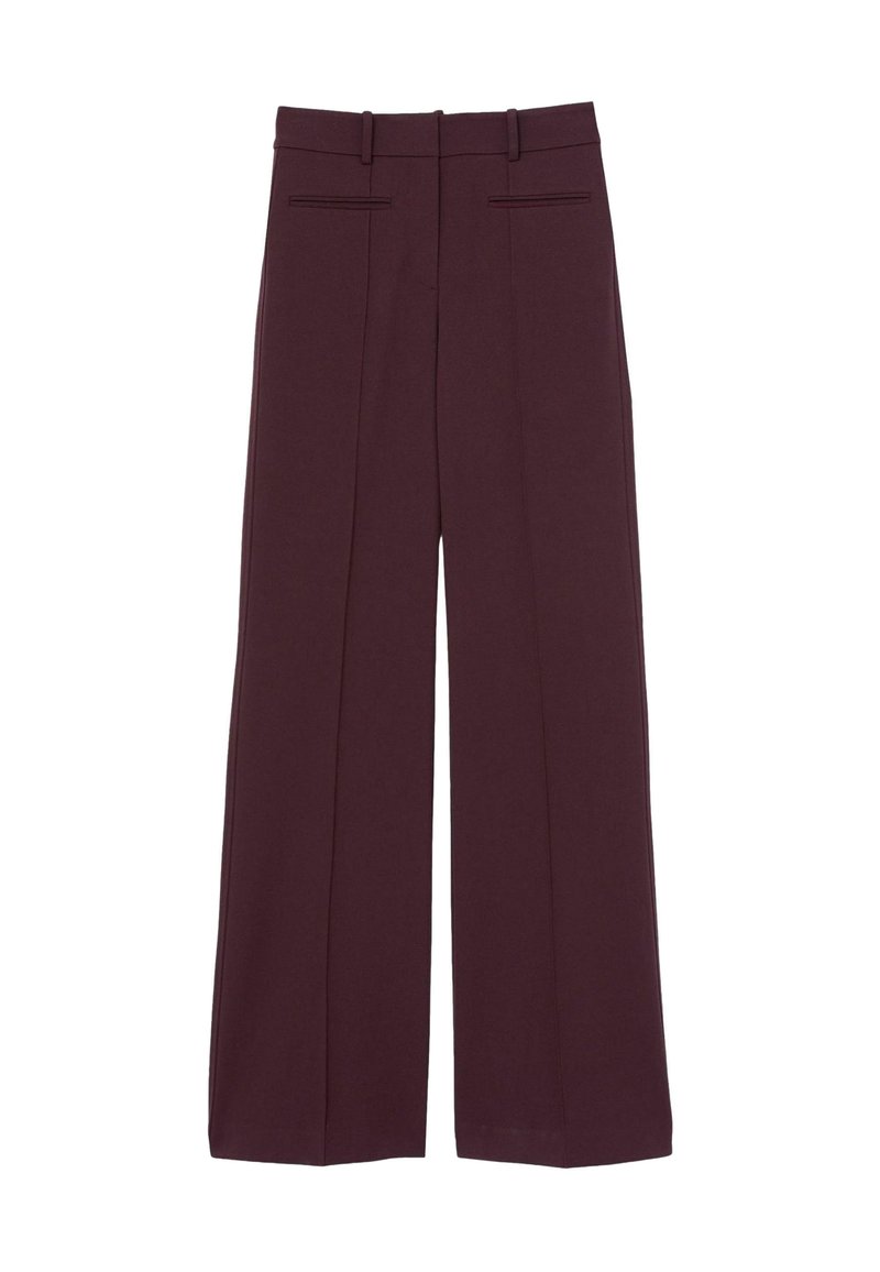 Reiss CLAUDE HIGH RISE FLARED  - Housut - burgundy