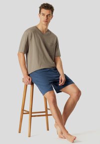 Schiesser V-AUSSCHNITT - COMFORT ESSENTIALS SET - Nachtwäsche Set - braungrau