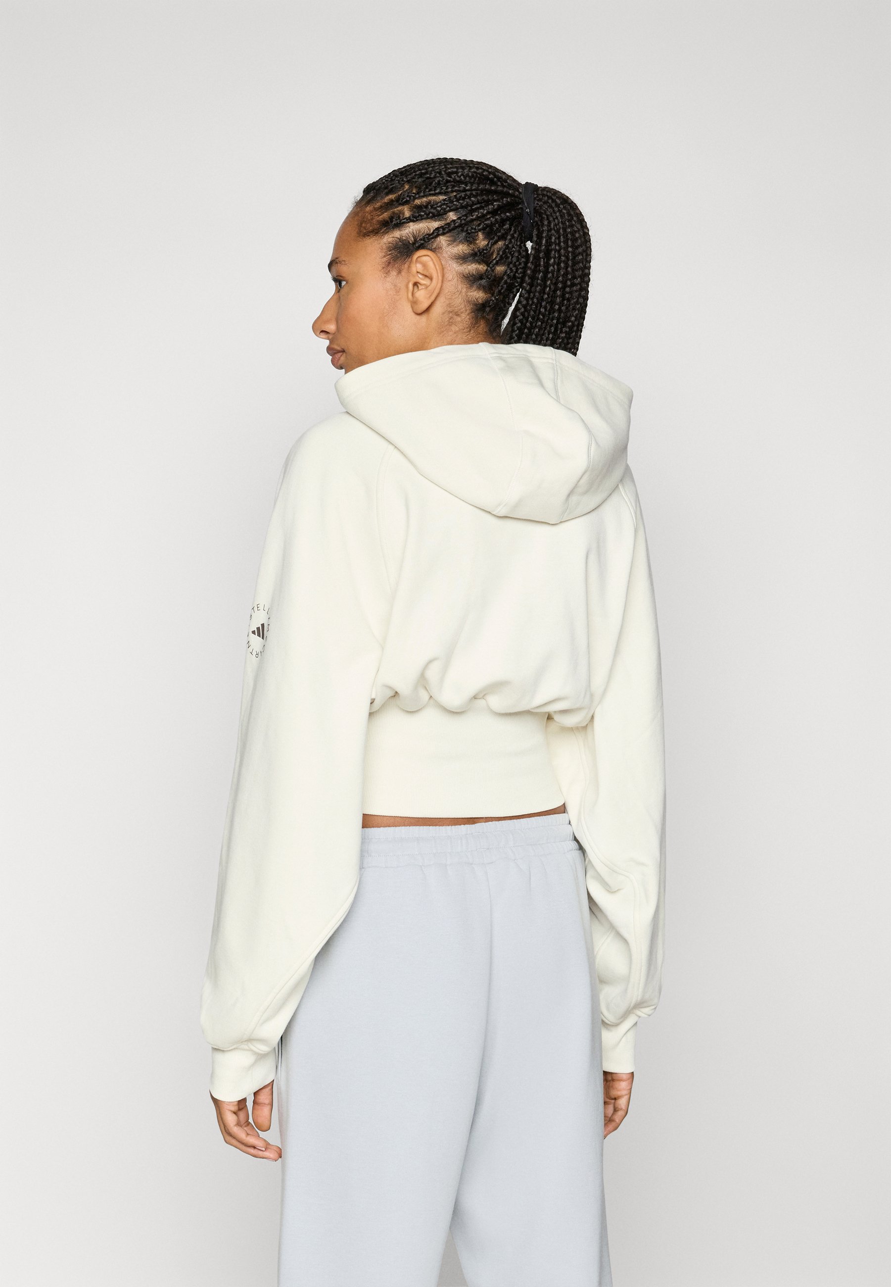 adidas by Stella McCartney HOODIE - Hoodie - almond milk/off-white