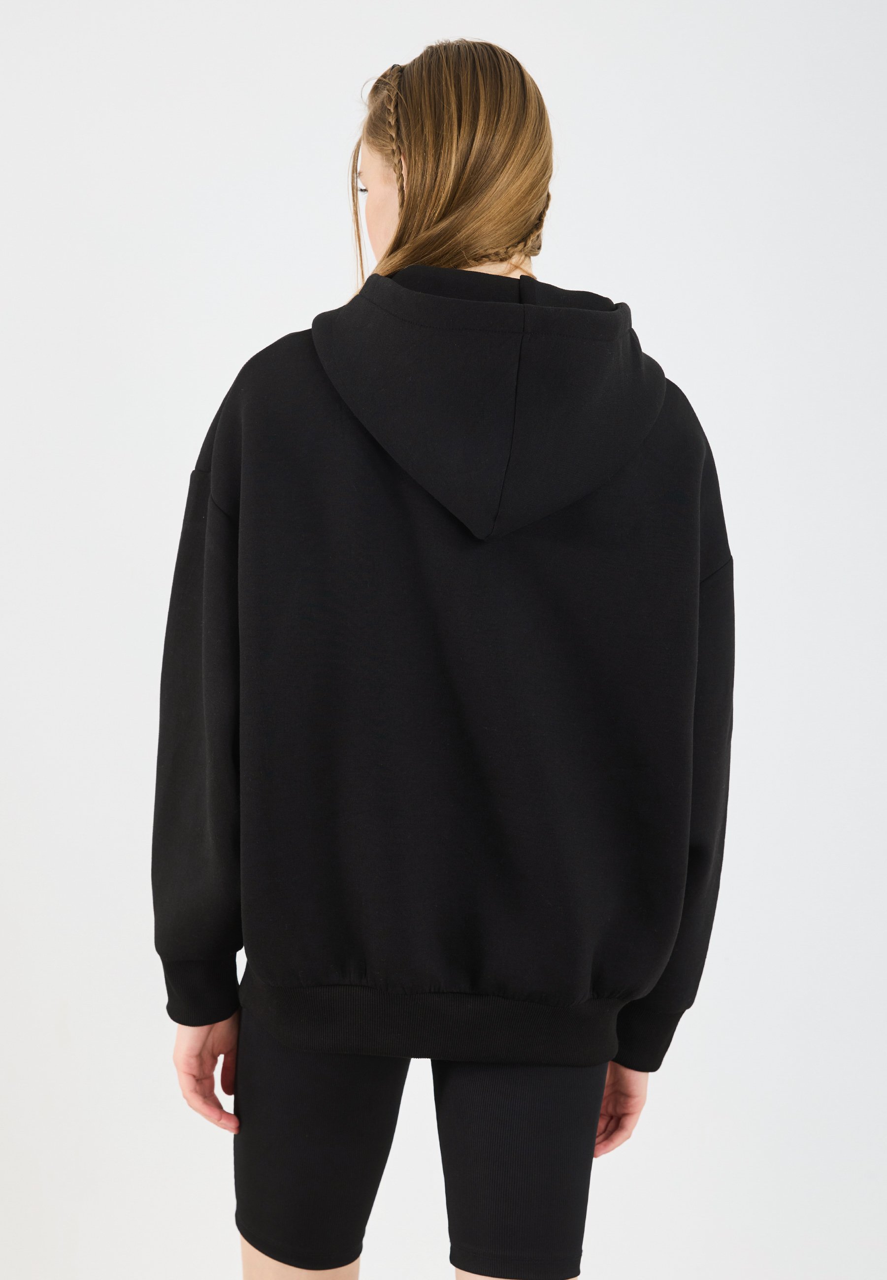 YOURTURN UNISEX SCUBA RELAXED FIT ZIP-UP HOODIE - Zip-up