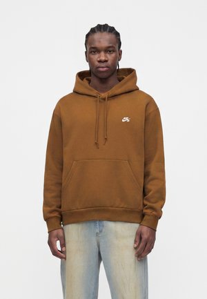 Nike SB, LOGO UNISEX - Sweat à capuche - mosswood brown/white