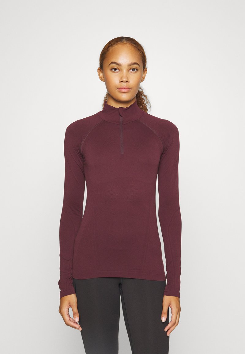 Athleta MOMENTUM SEAMLESS HALF ZIP Long sleeved top spiced