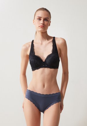 MODAL BRIEF WITH LACE 5 PACK - Slip - blue grey