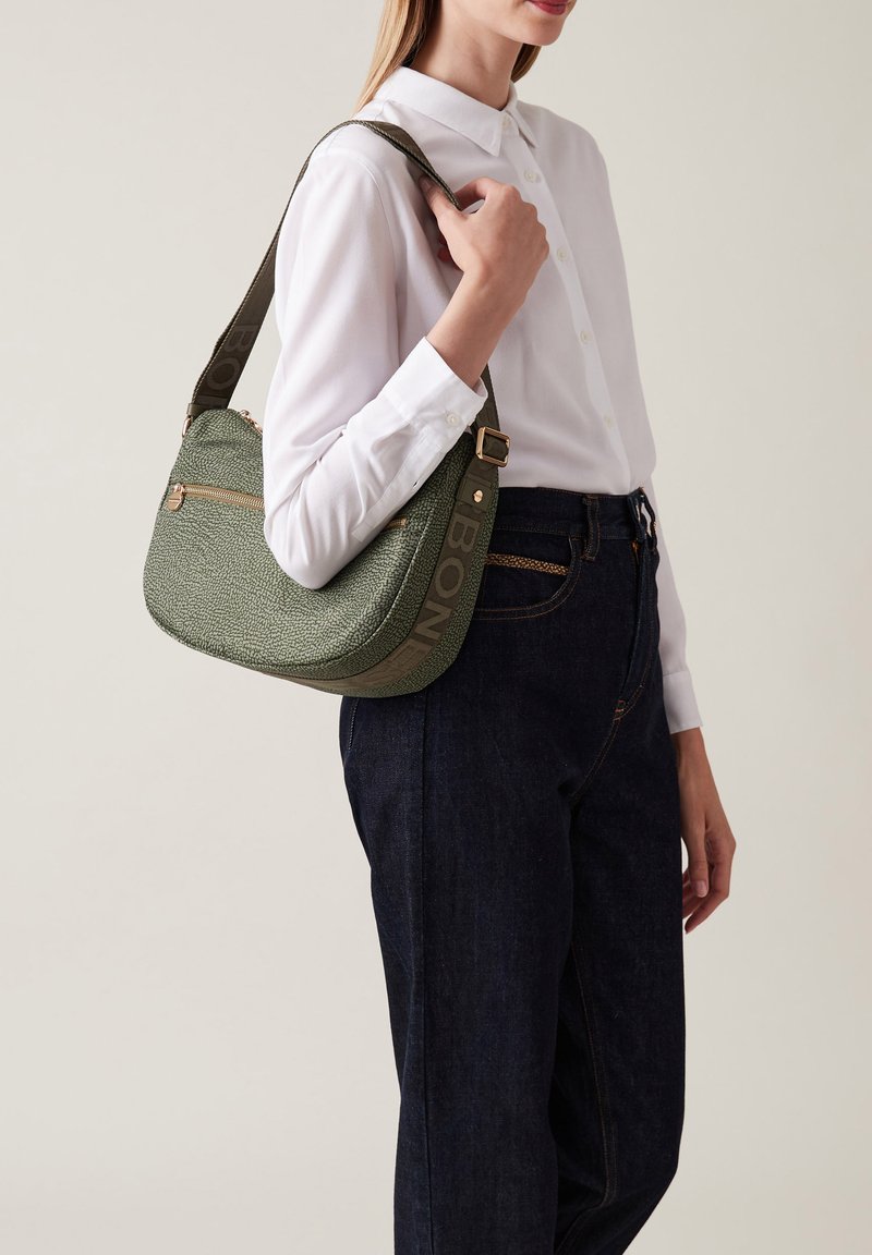 Borbonese LUNA SMALL - Cross body bag - military green
