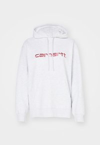 HOODED - Sweatshirt - ash heather/dusty rose
