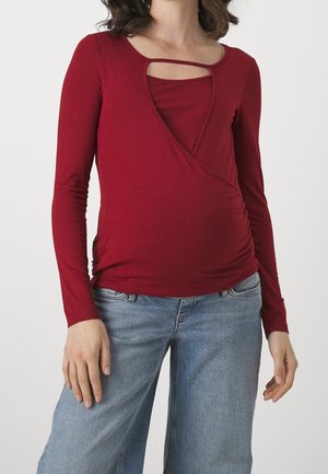 Long sleeved top - bordeaux