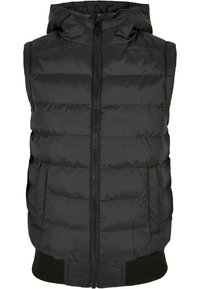 Urban Classics - SMALL BUBBLE HOODED - Waistcoat - black black Thumbnail Image 1