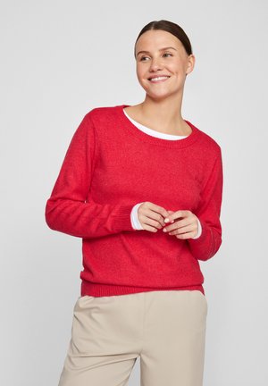 VILA VIRIL O-NECK  - Pullover - barbados cherry