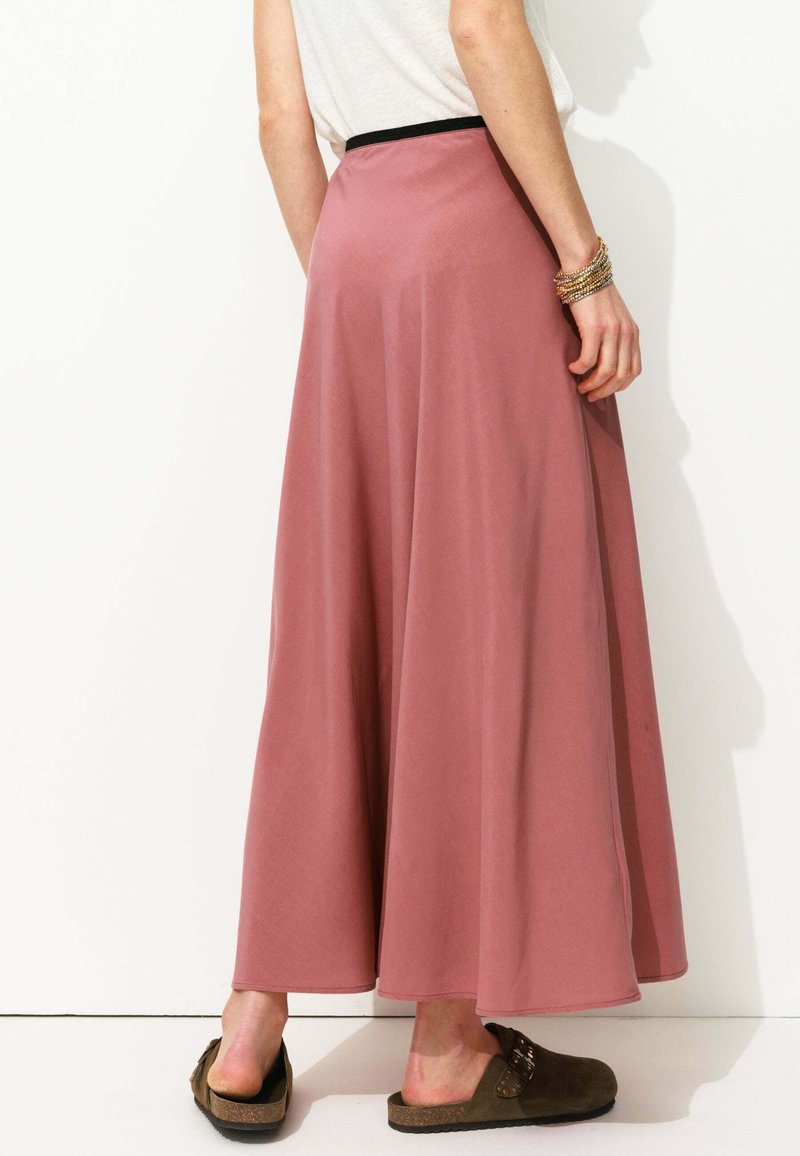 Jupe Rose Promod Midi Canvas Skirt Pink