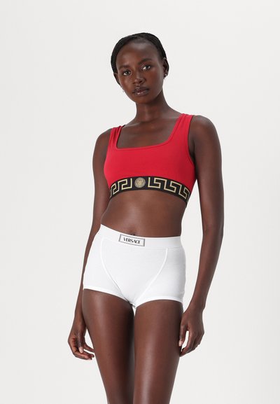 Versace UNDERWEAR TOP TOPEKA NEW LOGO - Hosszított melltartó - lipstick red/black/gold