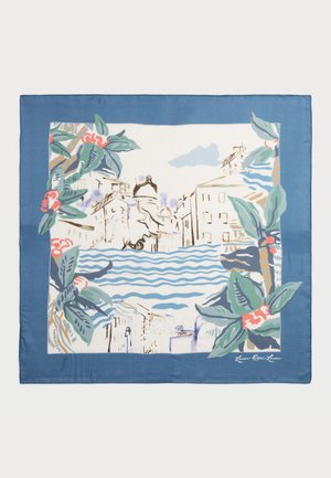 Lauren Ralph Lauren, LANDSCAPE-PRINT SQUARE SCARF - Tørklæde / Halstørklæder - aqua pearl