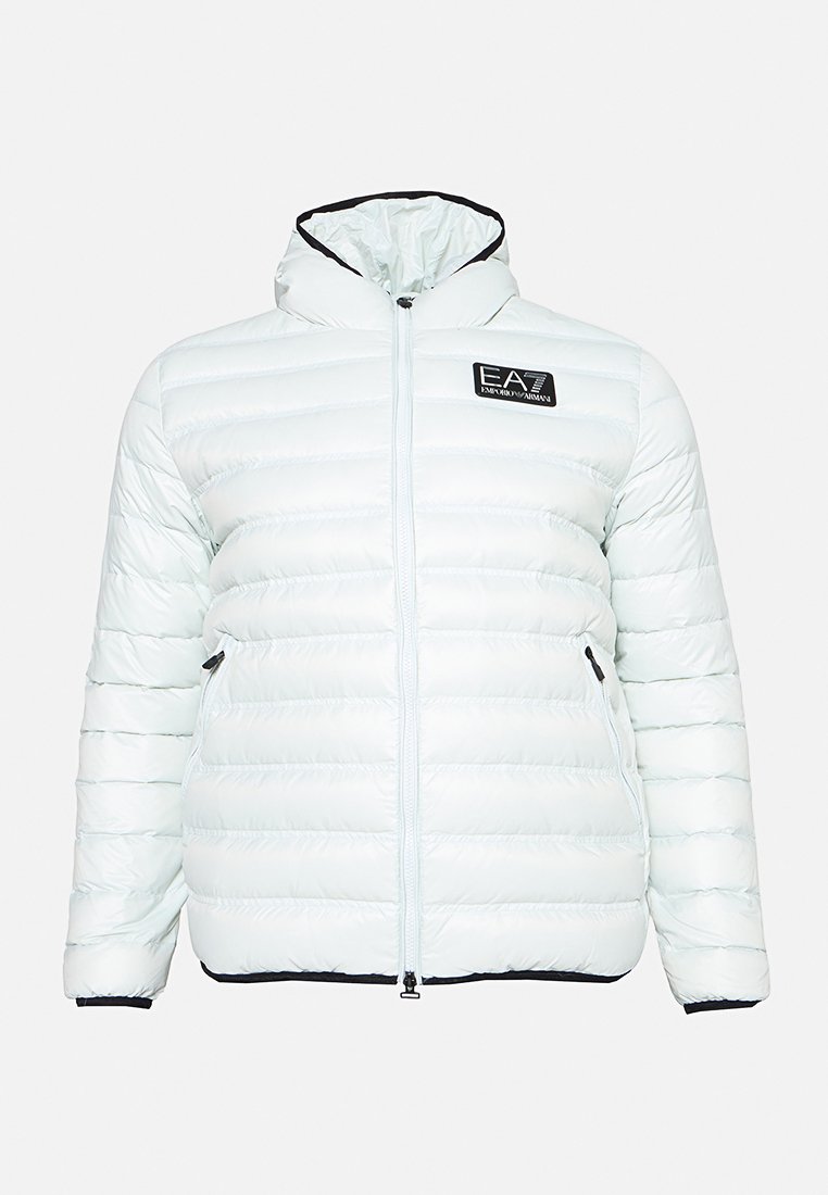 EA7 Emporio Armani Gewatteerde jas lichtblauw EA7 Emporio Armani Gewatteerde jas lichtblauw