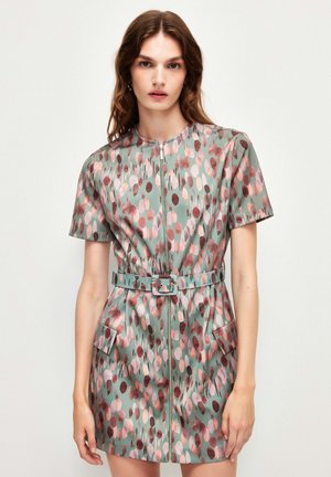 ZIPPER BOTTON - Jurk - patterned mint