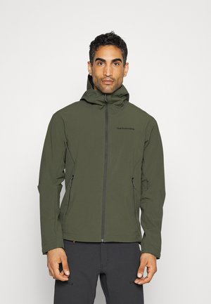 EXPLORE HOOD JACKET - Giacca softshell - pine needle