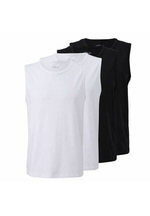 ÄRMELLOS 4ER PACK - Top - schwarz   weiß