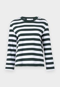 SLFESSENTIAL BOXY TEE  - Hosszú ujjú felső - scarab/bright white
