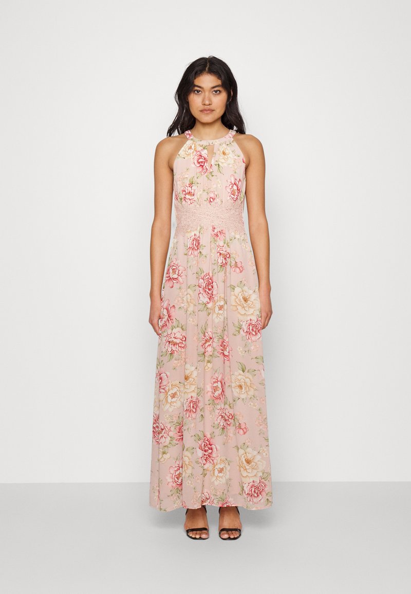 VILA VIMILINA FLOWER MAXI DRESS Festklänning misty rose/beige/rose