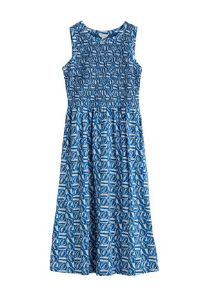 Seasalt Cornwall Day dress - blue leaf patch sailor