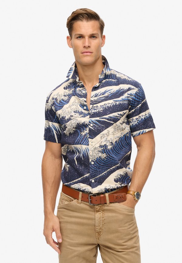 VINTAGE HAWAIIAN SHORT SLEEVE  - Hemd - the great wave