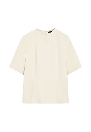 Massimo Dutti, 100% linen waistcoat - Blouse - sand