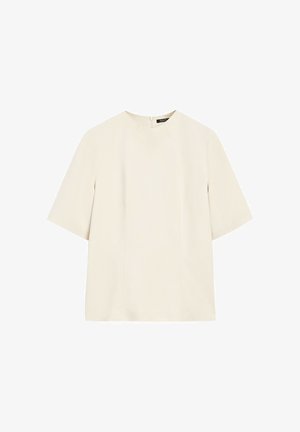 Massimo Dutti, ELBOW-LENGTH SLEEVE FLOWING TOP - Bluse - sand