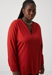 Tommy Hilfiger Curve V NECK - Túnica - dark magma