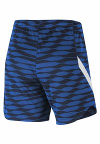 Bañadores de diseño azul y marino con un patrón de olas, que cuentan con un acento blanco en el costado y una cómoda cinturilla elástica.