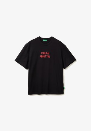 United Colors of Benetton, RELAXED FIT, czarny
