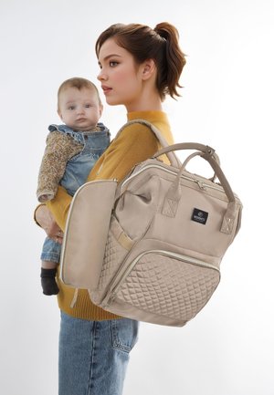 Mimmti DIAPERBAG BACKPACK MIMMTI | BABY BAG | NURSING BAG - Luiertas - taupe