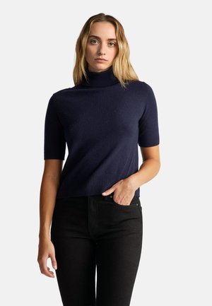 SHORT SLEEVE TURTLENECK - Camiseta básica - blue