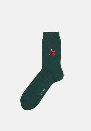 COSY X-MAS SANTA - Sokken - hunter green