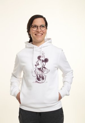 MICKEY CLASSIC SKETCHY MINNIE - Jersey con capucha - white