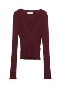 CREPE LONG SLEEVE - Hosszú ujjú felső - bordeaux