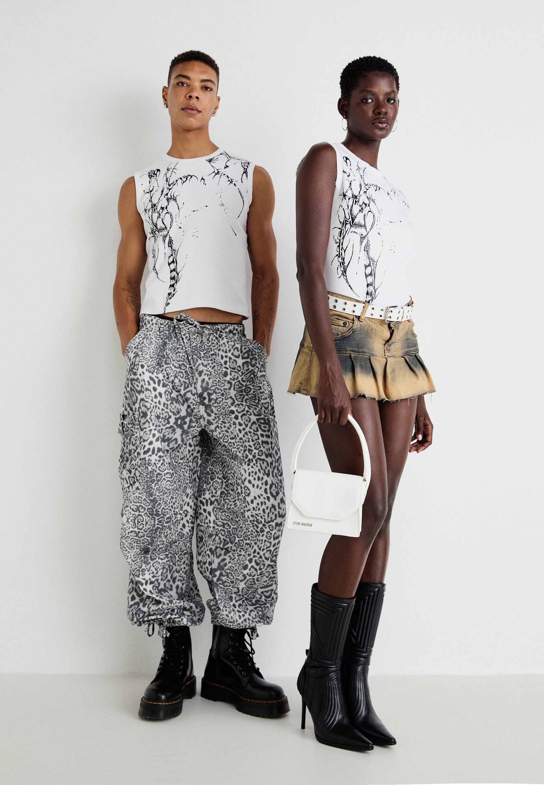 関送込【JADED LONDON】ホワイト ワッフルT シャツ 関送込【JADED LONDON】ホワイト ワッフルT シャツ