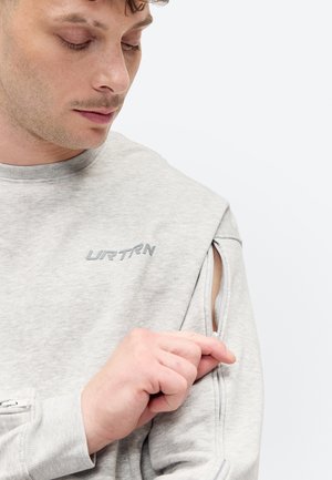 YOURTURN UNISEX ADAPTIVE RELAXED FIT SWEATSHIRT - Sweatshirt - mottled light grey