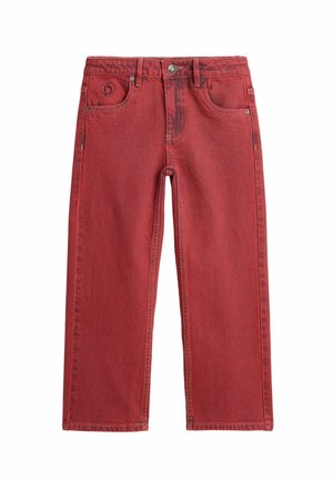 WASHED-EFFECT  - Blugi drepți - red