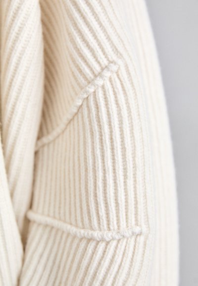Helmut Lang APEX FULL ZIP - Chaqueta de punto - ivory