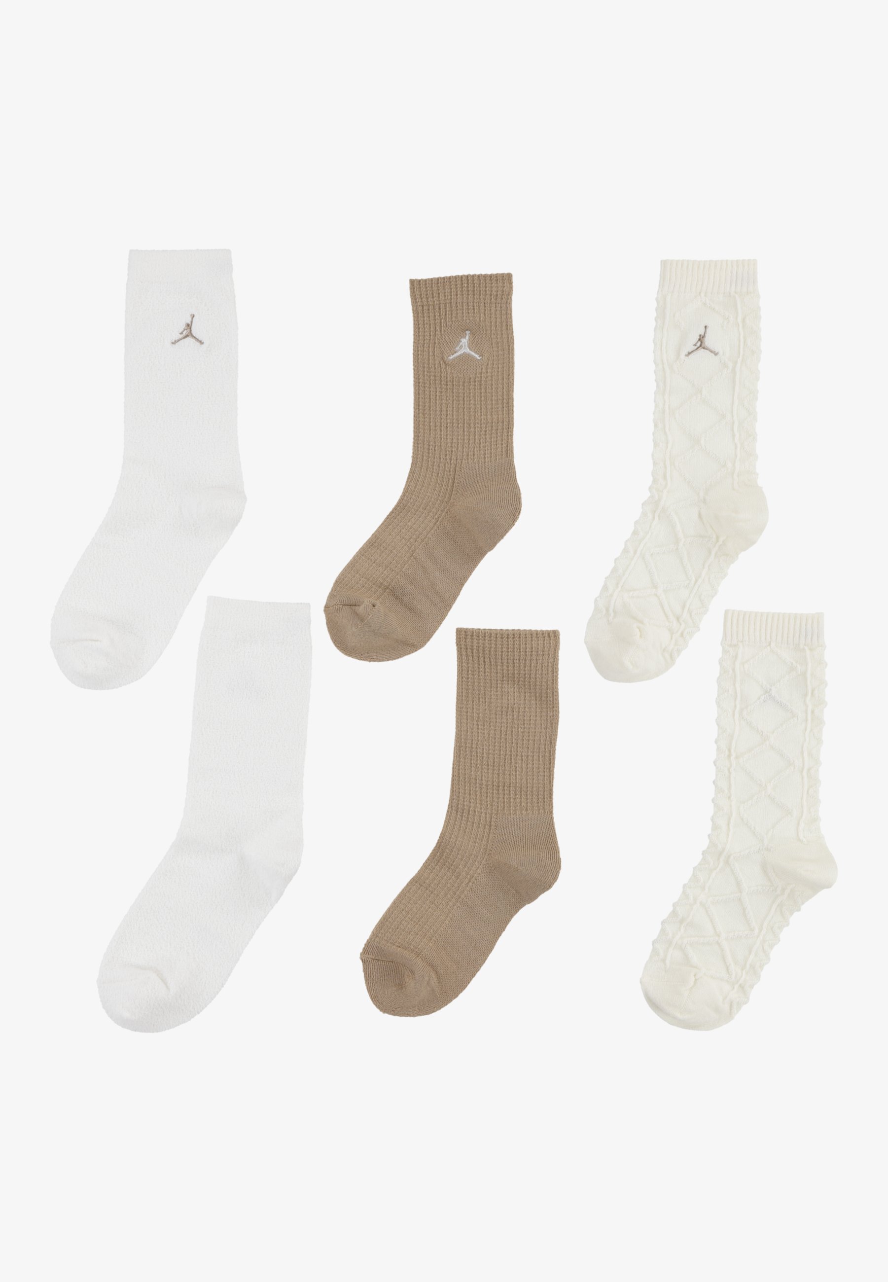 Jordan JORDAN H25 3pack UNISEXPACK Calcetines pale ivory/crema