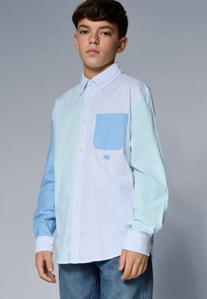STRIPE BLOCK SHIRT - Košeľa - cloudy blue