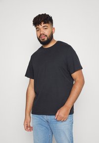 Pier One 5 PACK - T-shirt básica - dark blue/bordeaux/olive