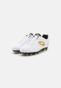 Lotto STADIO - Fotbollsskor till hårt underlag - all white/light platino
