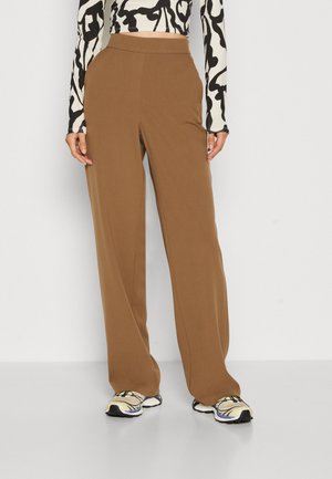 Vero Moda VMLISCOOKIE WIDE SOLID PANT  - Παντελόνι - capers