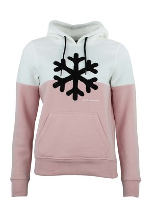 Peak Mountain À ACARLO - Sweat à capuche - blanc rose