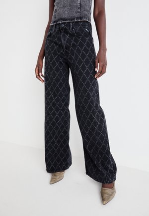 Relaxed fit -farkut - black