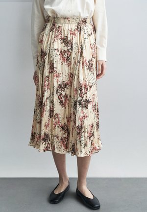 WOMENS SKIRT - Πλισέ φούστα - white