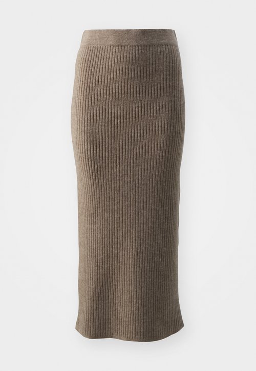 Selected Femme SLFSHELLY ANKLE SKIRT - Maxisuka - black/ierna ...