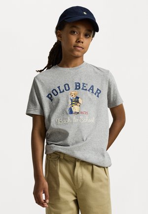 Polo Ralph Lauren POLO BEAR COTTON JERSEY T-SHIRT - Potiskana majica - andover heather