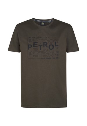 Petrol Industries, T-shirt con stampa - gunmetal