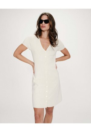 COURTE EN VENEZUELA - Robe pull - ecru