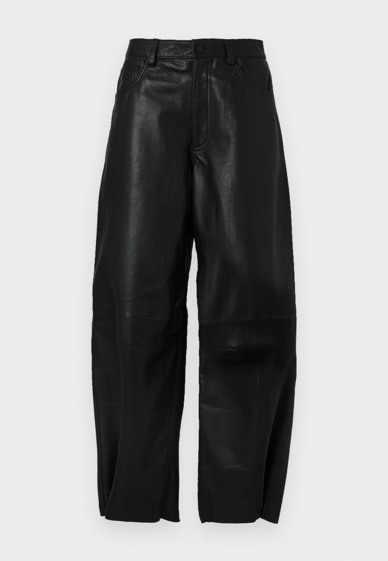 AllSaints Leren broek zwart AllSaints Leren broek zwart